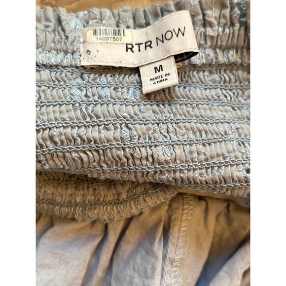 RTR NOW Eyelet Babydoll Dress in Blue Medium Womens Mini - Picture 9 of 12